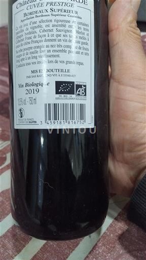 Bordeaux Bordeaux supérieur Château Majureau-Sercillan Prestige 2019