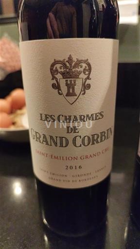 Bordéus Saint-Émilion Grand Cru Grand Corbin Les Charmes 2016