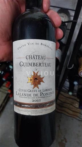 Burdeos Lalande-de-Pomerol Château Guimberteau Grave de Laborde 2013