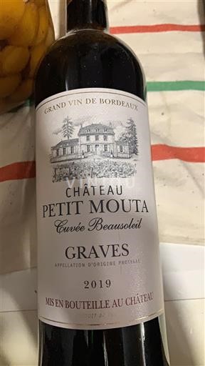 Bordeaux Graves Château Petit Mouta Beausoleil 2019