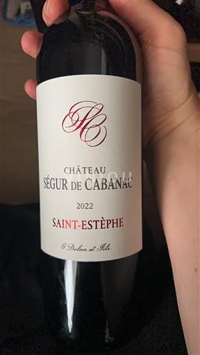 Bordeaux Saint-Estèphe Château Ségur de Cabanac 2022