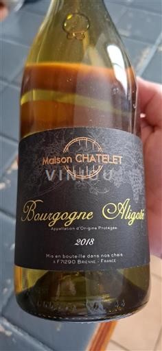 Burgundija Bourgogne Aligoté Maison Chatelet 2018