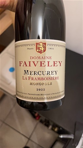Bourgondië Mercurey Premier Cru Domaine Faiveley La Framboisière 2022