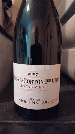 Burgund Nicht spezifiziert Premier Cru Domaine Michel Mallard et Fils Les Valozières 2007