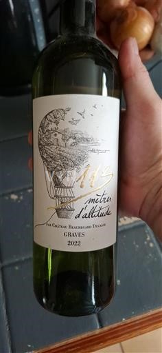 Bordeaux Graves Château Beauregard Ducasse 113 mètres d'altitude 2022