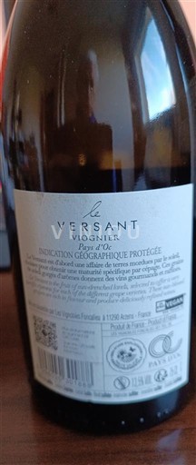Languedoc et Roussillon Pays d'oc Les Vignobles Foncalieu Le Versant Viognier 2023