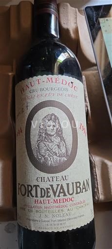 Bordeaux Haut-Médoc Cru Bourgeois Château Fort de Vauban 1994