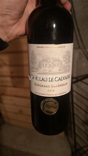 Bordeaux Bordeaux Supérieur Château Le Calvaire 2018