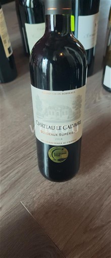 Bordeaux Bordeaux supérieur Château Le Calvaire 2018