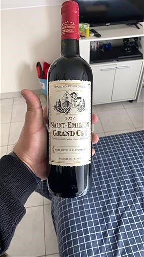 Bordeaux Saint-Émilion Grand Cru Grand vin de bordeaux 2022