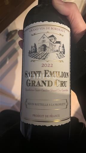 Bordeaux Saint-Émilion Grand Cru Grand vin de bordeaux 2022