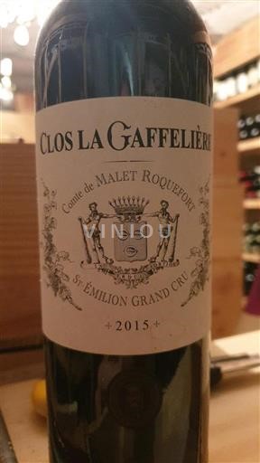 Burdeos Saint-Émilion Gran Cru Grand Cru Clos La Gaffelière 2015