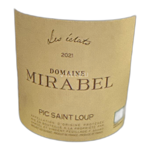 Languedoc Pic-saint-loup Domaine Mirabel Les éclats 2021