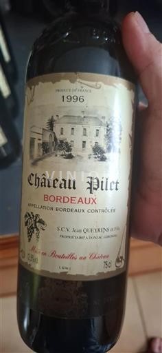 Burdeos Bordeaux Château Pilet 1996