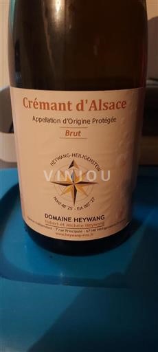 Alsace Crémant d'Alsace Domaine Heywang Icke årgångsbetecknad