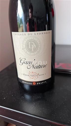 Lyonês Coteaux-do-Lyonês Domaine Prapin Gam'Nature Não Sazonado