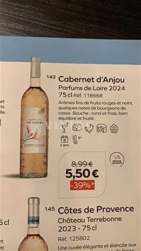Vale do Loire Cabernet-d'Anjou Parfums de Loire 2024