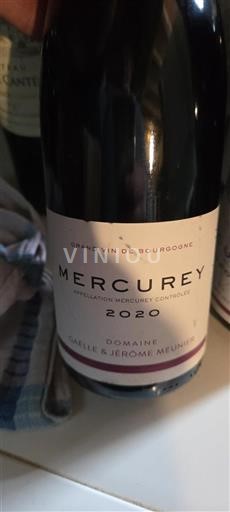 Burgund Mercurey Domaine Gaëlle & Jérôme Meunier 2020