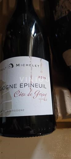 Borgogna Bourgogne Epineuil Michelet Côte de Grisey 2019