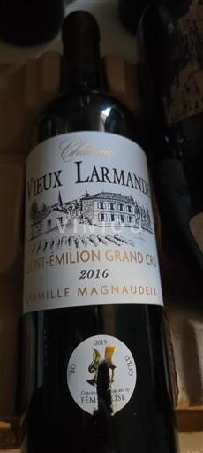 Burdeos Saint-Émilion Gran Cru Grand Cru Château Vieux Larmande 2016