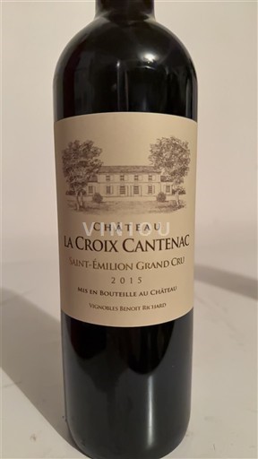Bordeaux Saint-Émilion Grand Cru Grand Cru Château La Croix Cantenac 2015