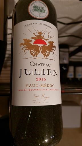 Bordeaux Haut-Médoc Château Julien 2016
