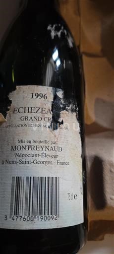 Bourgogne Échézeaux Grand Cru Montreynaud 1996
