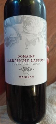 Lounais-Ranska Madiran Domaine Labranche Laffont 2017