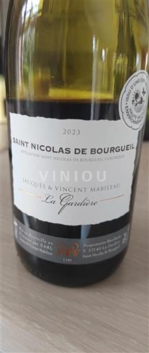 Loiretal Saint-Nicolas-De-Bourgueil Jacques & Vincent Mabileau La Gardière 2023