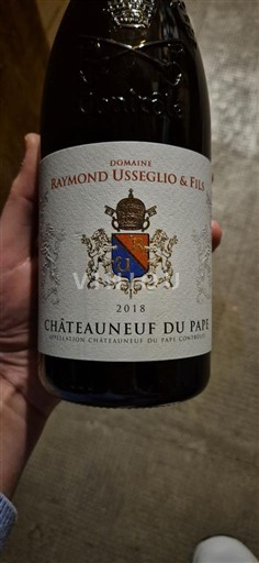 Rhône-dalen Châteauneuf-du-Pape Domaine Raymond Usseglio & Fils 2018