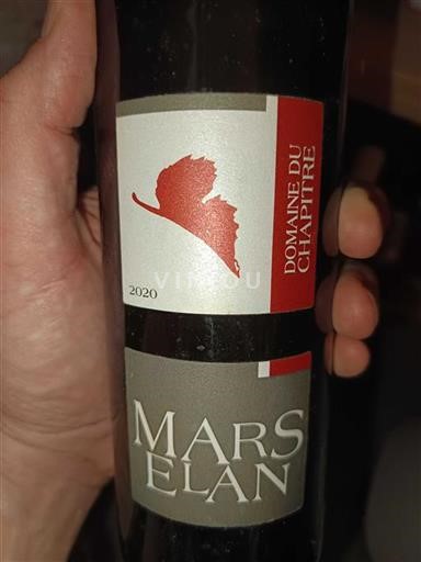 Languedoc No especificado Domaine Chapitre Marselan 2020
