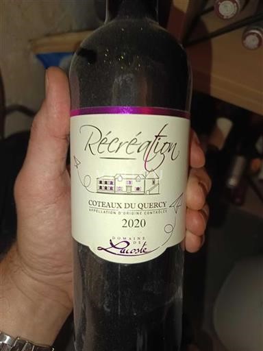 Sudoeste Coteaux del Quercy Domaine Lacoste Récréation 2020