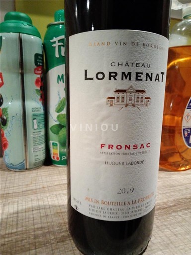 Bordeaux Fronsac Château Lormenat 2019