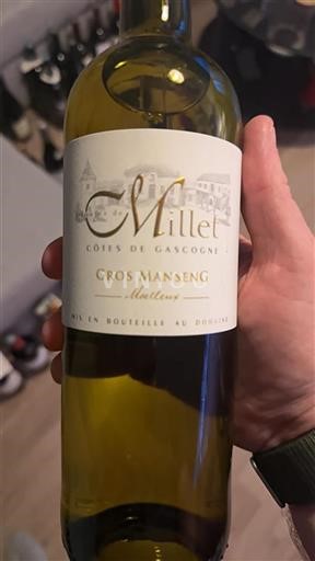 Sudoeste Côtes de Gascogne Domaine Millet Gros Manseng Moelleux Sin añada