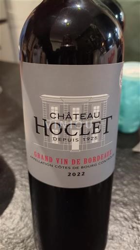 Burdeos Côtes-de-bourg Château Hoclet 2022
