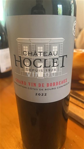 Bordeaux Côtes-de-bourg Château Hoclet 2022
