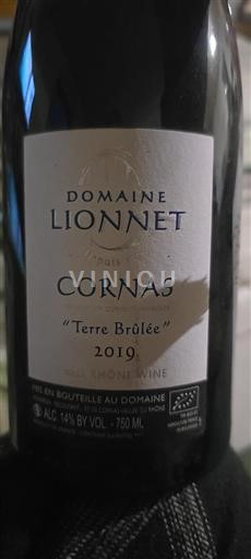 Vale do Ródano Cornas Domaine Lionnet Terre Brûlée 2019