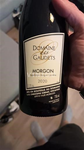 Beaujolais Morgon Domaine Des Gaudets 2020