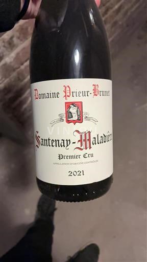 Wines Rouge sec Santenay-Maladière Domaine Prieur-Brunet 2021 France Burgundy Santenay AOC Premier Cru