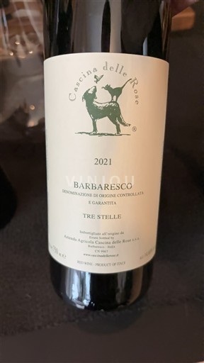 Piamonte Barbaresco Cascina delle Rose Tre Stelle 2021