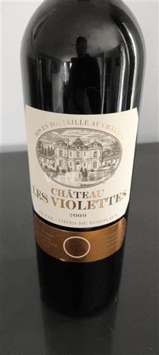 Burdeos Blaye-Côtes de Burdeos Château Les Violettes 2009