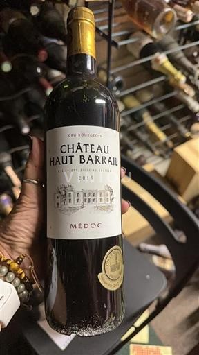 Burdeos Médoc Cru Bourgeois Haut Barrail 2015