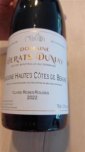 Bourgogne Ospecificerad Domaine Derats Dumay Roses Rouges 2022