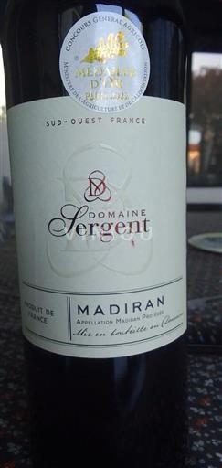 South West Madiran Domaine Sergent Non-Vintage