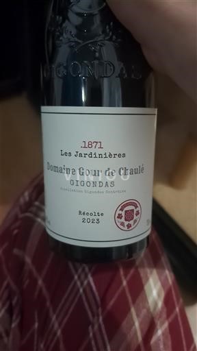 Rhônen laakso Gigondas Domaine Gour de Chaulé Les Jardinières 2023
