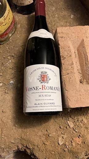 Burgundy Vosne-Romanée Alain Guyard Aux Réas 2018