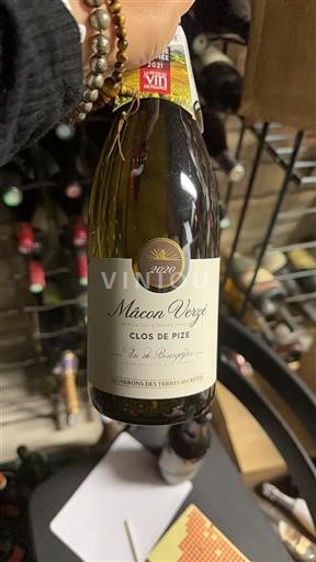 Borgoña Mâcon y Mâcon-villages Vignerons des Terres Secrètes Clos de Pize 2020