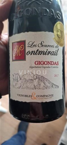 Rhônen laakso Gigondas Vignobles & Compagnie Les Sources de Montmirail 2017