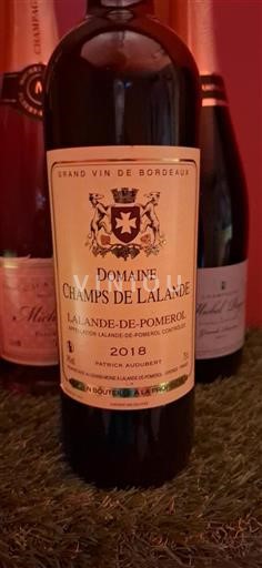 Bordeaux Lalande-de-pomerol Domaine Champs de Lalande 2018