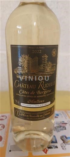 Zuidwest-Frankrijk Côtes-de-Bergerac Château Rudelle Moelleux 2022